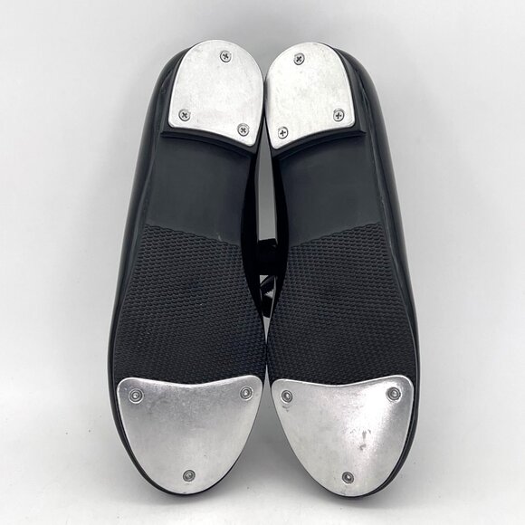 Dance Class Mary Jane Beginner Tap Shoes Childs Size 2.5 Black Patent Size New - Picture 10 of 13